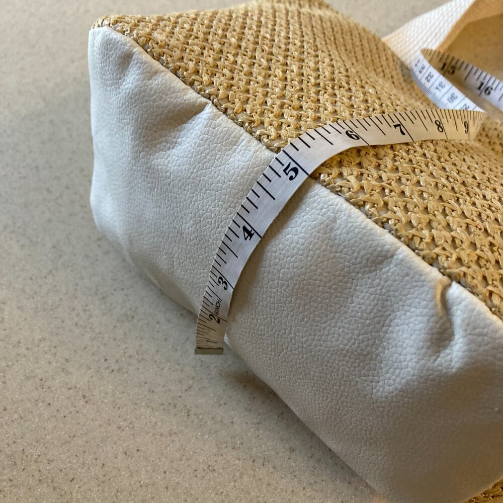 Straw Mini Tote Satchel Nip - image 7